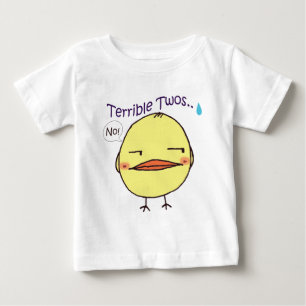Camiseta Para Bebê ~ Twos terríveis do grão-de-bico. T-shirt infant