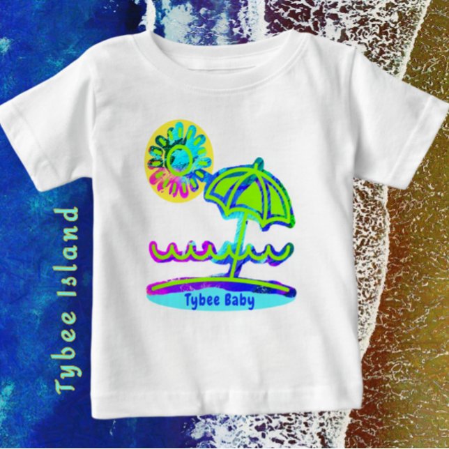 Camiseta Para Bebê Tybee Island, Georgia T-Shirt (Criador carregado)