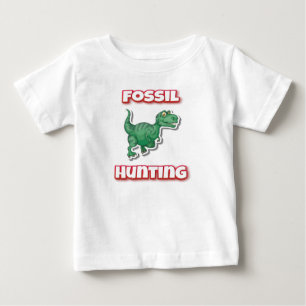 Camiseta Para Bebê Tyrannosaurus caçadores fósseis