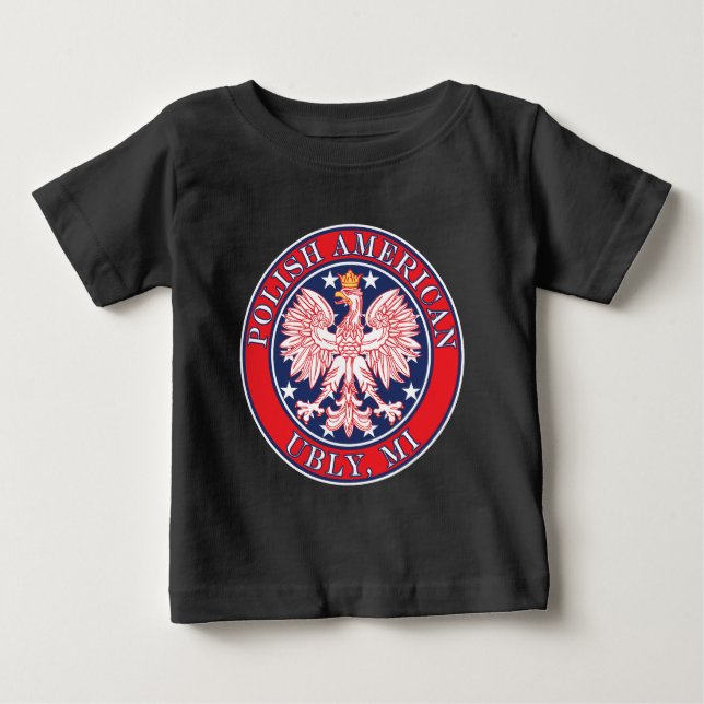 Camiseta Para Bebê UBLE Michigan Polonês (Frente)