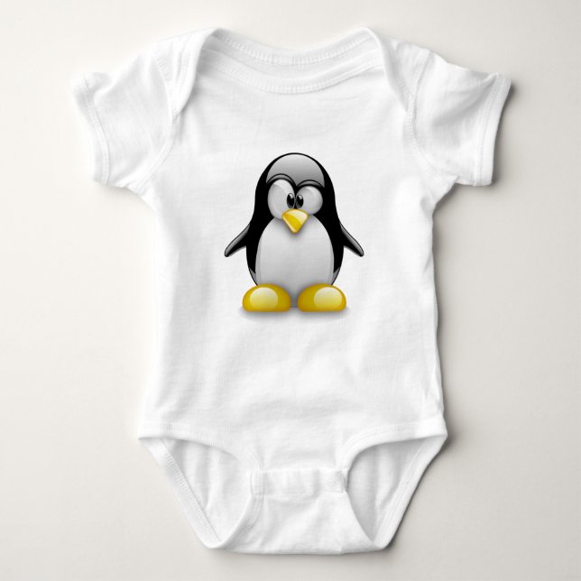 Camiseta Para Bebê Ubuntu Linux (Frente)