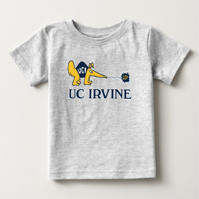 Camiseta Para Bebê UC Irvine | UCI Anteatistas Zot! (Frente)
