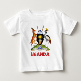 Camiseta Para Bebê UGANDA - bandeira/emblema/brasão/símbolo