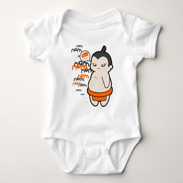 Camiseta Para Bebê Ugo, o Sumo (Frente)