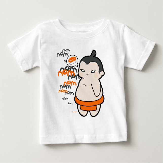 Camiseta Para Bebê Ugo, o Sumo (Frente)