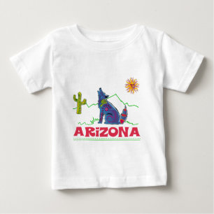 Camiseta Para Bebê Uivo do chacal da arizona