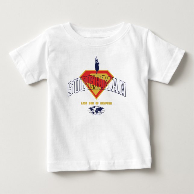 Camiseta Para Bebê Último Emblema de Krypton (Frente)