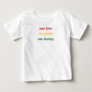 Camiseta Para Bebê um amor, uma pessoas, um destino