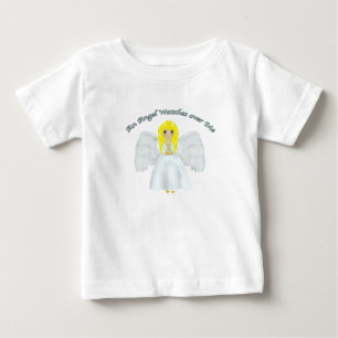Camiseta Para Bebê Um Anjo Vigia Por Mim