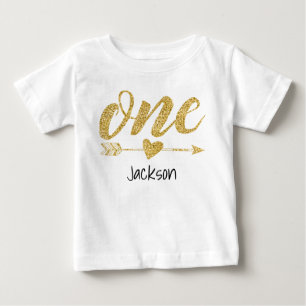 Camiseta Para Bebê Um Ano Personalizado