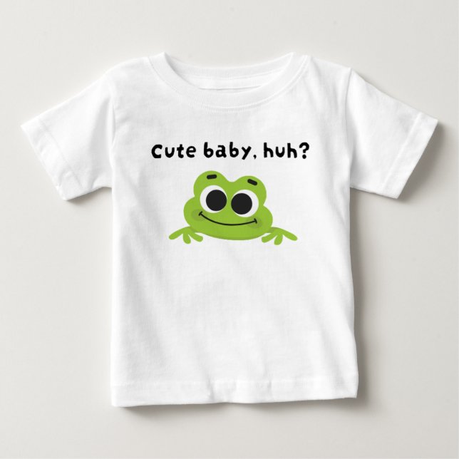 Camiseta Para Bebê Um bebê bonito, hein? (Frente)
