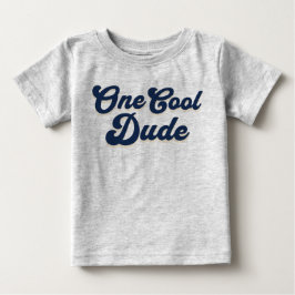 Camiseta Para Bebê Um Cara Legal Menino 1º Aniversário