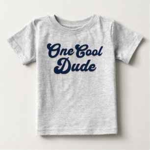 Camiseta Para Bebê Um Cara Legal Menino 1º Aniversário