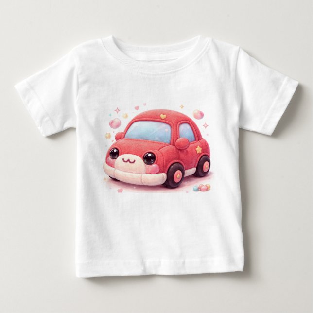 Camiseta Para Bebê Um Carro de Doce (Frente)