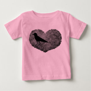 Camiseta Para Bebê Um corvo pointy em sua barriga