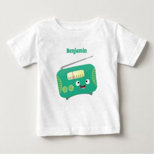Camiseta Para Bebê Um desenho animado e divertido