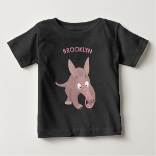 Camiseta Para Bebê Um desenho animado engraçado