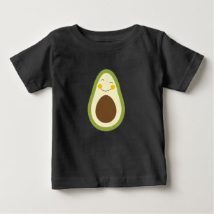 Camiseta Para Bebê Um desenho animado original sorri abacado com olho