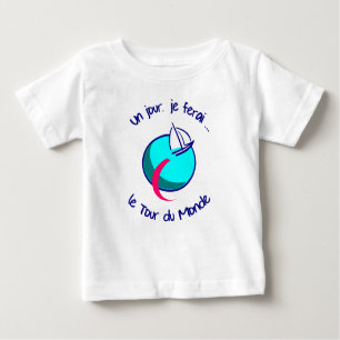 Camiseta Para Bebê Um dia…