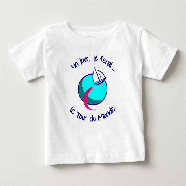 Camiseta Para Bebê Um dia… (Frente)