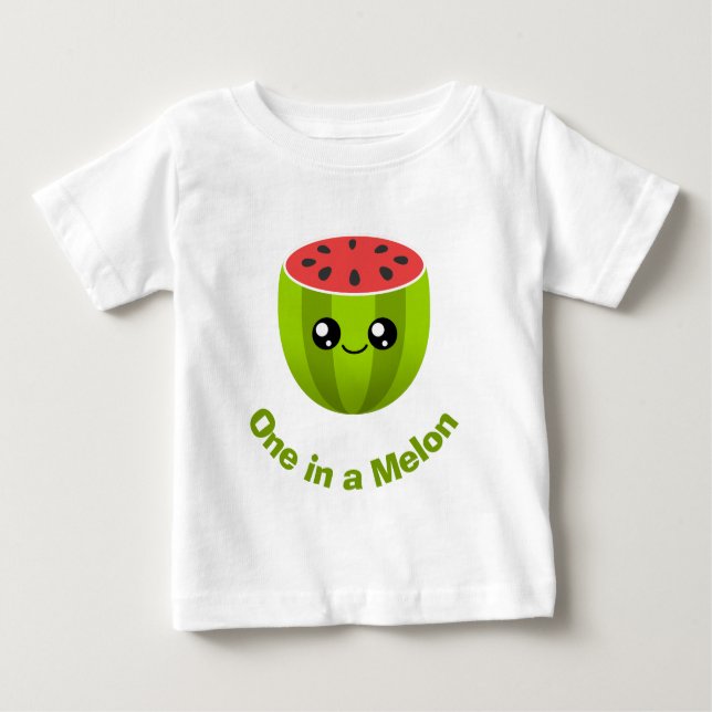 Camiseta Para Bebê Um em um melão (Frente)