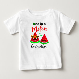 Camiseta Para Bebê Um Em Uma Gota De Melão Da Madrinha