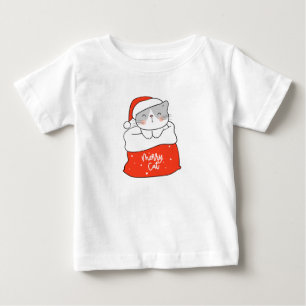 Camiseta Para Bebê Um Feliz de gata que estaciona