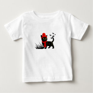Camiseta Para Bebê um gato