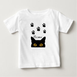 Camiseta Para Bebê um gato fofo