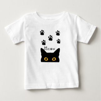 Camiseta Para Bebê um gato fofo