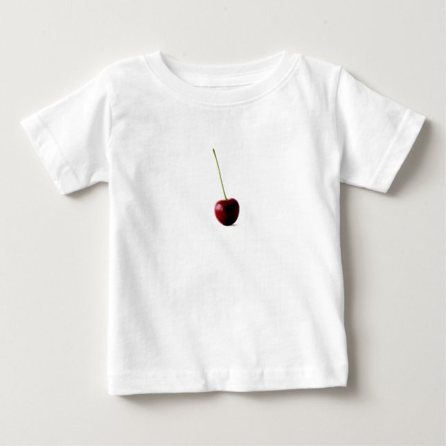Camiseta Para Bebê Um gelo doce de cereja (Frente)