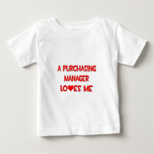 Camiseta Para Bebê Um gerente de compras me ama