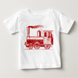Camiseta Para Bebê Um homem e seu trem - Ruby