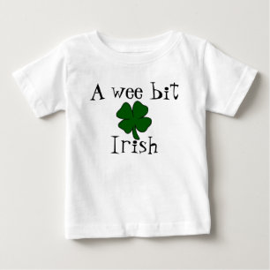 Camiseta Para Bebê Um irlandês pequenino do bocado