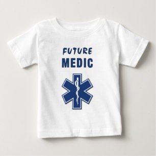 Camiseta Para Bebê Um médico futuro