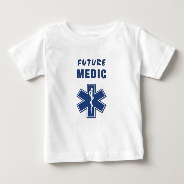 Camiseta Para Bebê Um Médico Futuro (Frente)