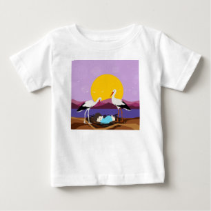 Camiseta Para Bebê Um mensageiro que adotou um bebê