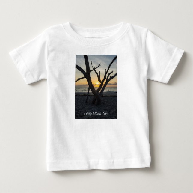 Camiseta Para Bebê Um nascer do sol (Frente)