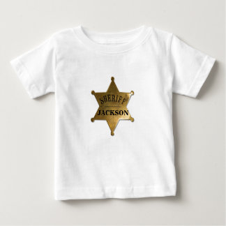 Camiseta Para Bebê Um novo Sherriff do Lil na cidade
