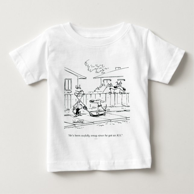 Camiseta Para Bebê Um passeio novo (Frente)