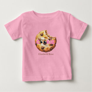 Camiseta Para Bebê Um Pequeno Biscoito Doce Chamada do Chá de Bebê Ro