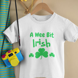Camiseta Para Bebê Um Pouco Irlandês