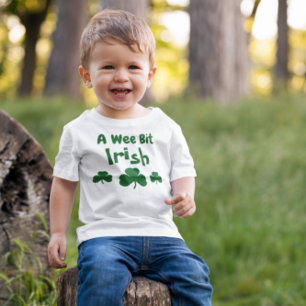 Camiseta Para Bebê Um Pouco Irlandês