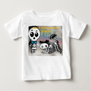 Camiseta Para Bebê Um pouco sinistro