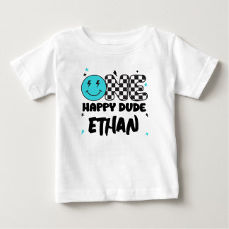 Camiseta Para Bebê UM primeiro aniversario Feliz