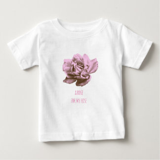 Camiseta Para Bebê Um rosa para você