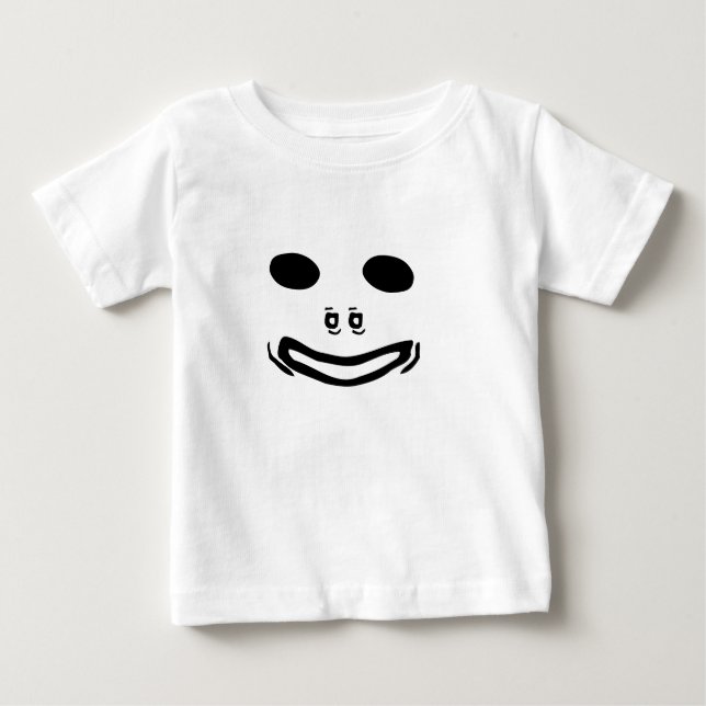 Camiseta Para Bebê um rosto sorridente (Frente)