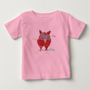 Camiseta Para Bebê Um sábia item de coruja