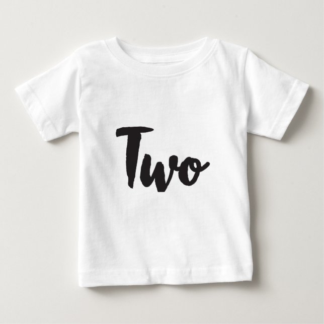 Camiseta Para Bebê Um segundo aniversário Segundo Aniversário Meu Doi (Frente)