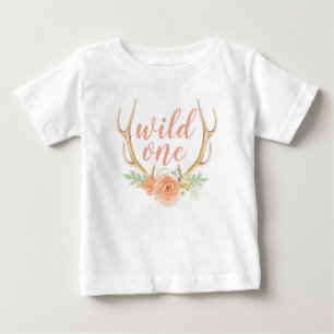 Camiseta Para Bebê Um T infantil selvagem